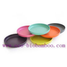 (BC-P2023) Colorful Bamboo Fiber Tableware Plate